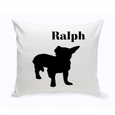 JDS Personalized Gifts Personalized Shorthair Chihuahua Classic Silhouette Throw Pillow JMSI2510